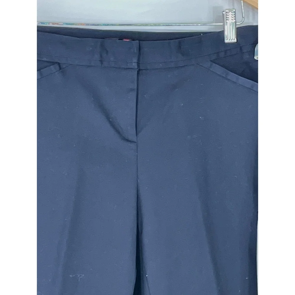 Rafaella Women Pants Lot of 2 Size 10P Dress Tapered Navy Blue Tan Plaid Bundle‎